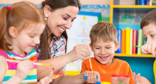 Children learning together at Nurturing Hearts